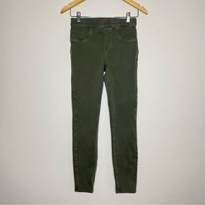 SPANX Olive Green Jean-ish Leggings Size Small